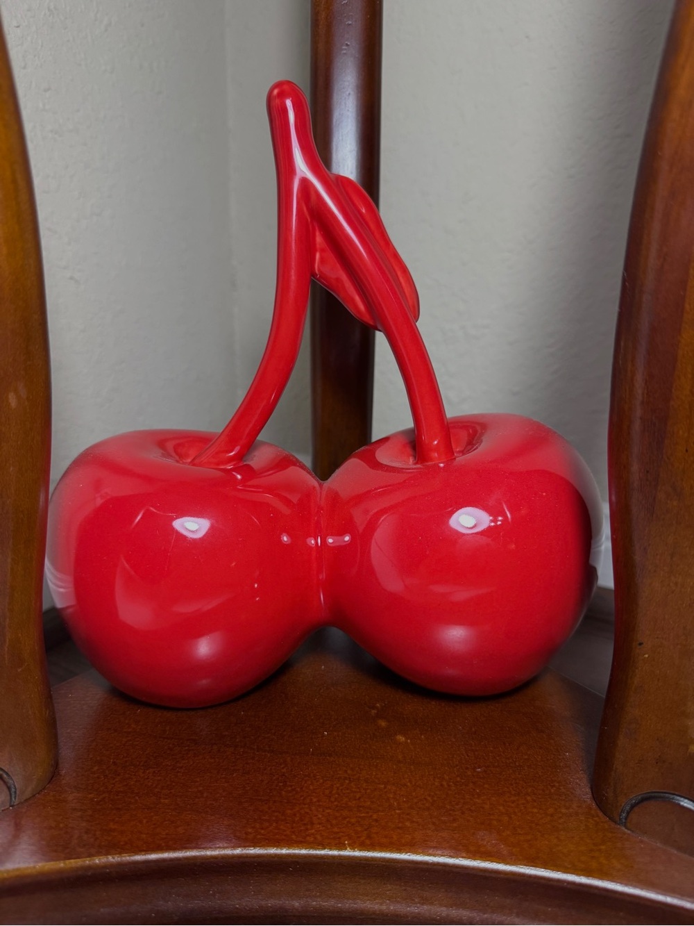 Cherry with Steam Art Deco Decor Home Table Office Fruit Display - Picture 4 of 8